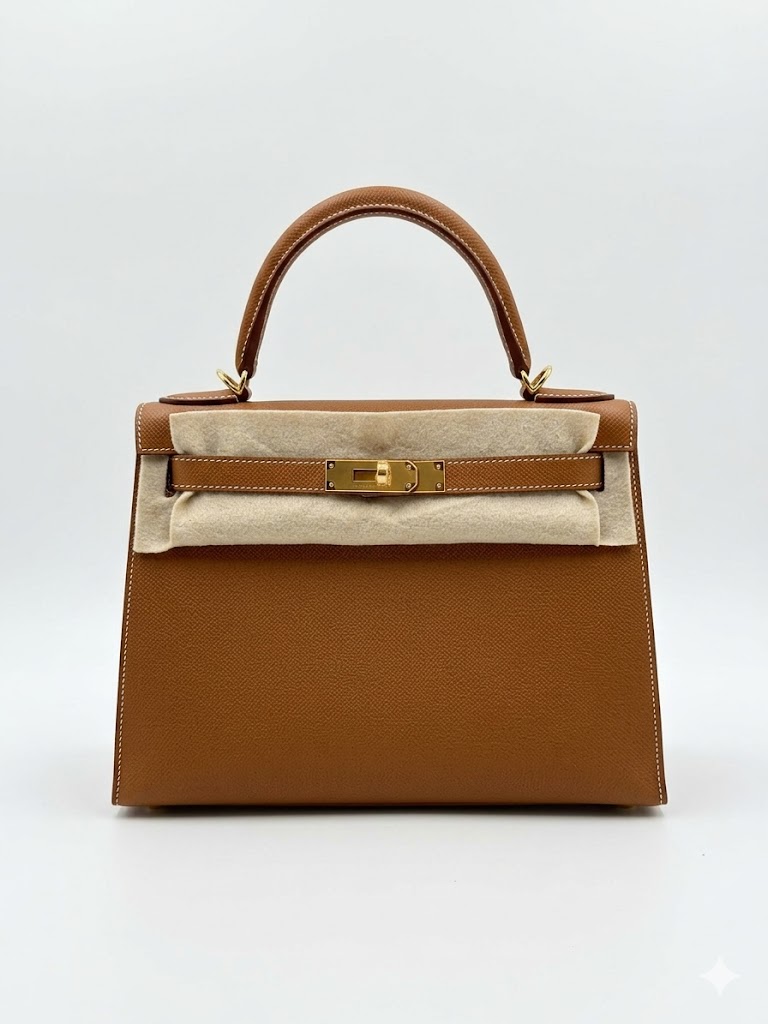 Hermès Kelly 28 Gold Epsom Sellier Gold Hardware